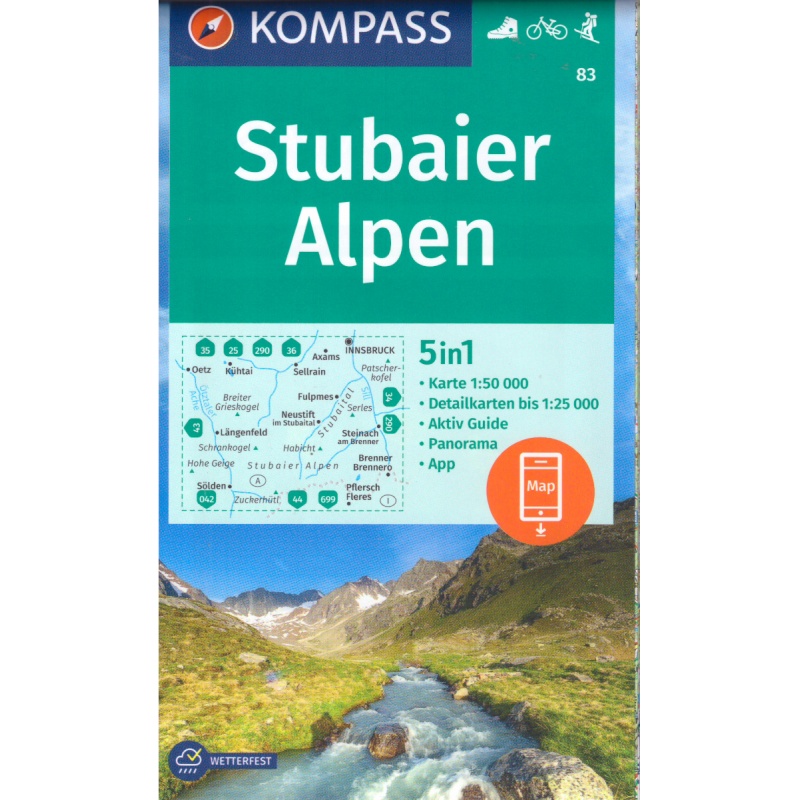 Kompas 83 Stubaier Alpen 50 000
