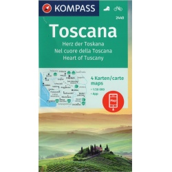 Kompas 2440 Toscana Toskansko 50 000 turisticka mapa