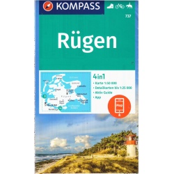 Kompas 737 rugen rujana 50 000 turisticka mapa
