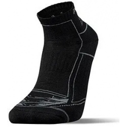 Hannah Walk lite II Man anthracite technicke nizke turisticke ponozky s merino vlnou 1