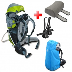 Corazon Panda + Stupacky + Plastenka + Operka hlavy detske nositko kompletni set