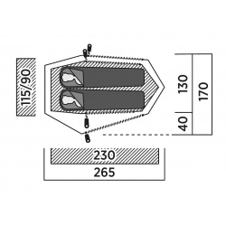 Easy Camp Sarek 2 dvouplastovy lehky a skladny turisticky stan pro 2 osoby 2