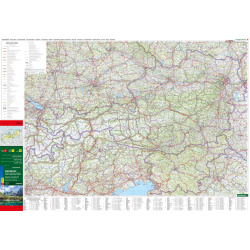 Freytag a Berndt Alpy 500 000 automapa Rakousko, Slovinsko, Italie, Svycarsko, Francie 4