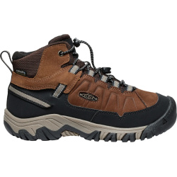 Keen Targhee IV Mid WP Youth bison/brindle detske vyssi nepromokave kozene trekove boty 3