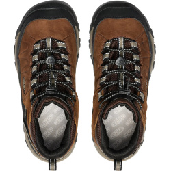 Keen Targhee IV Mid WP Youth bison/brindle detske vyssi nepromokave kozene trekove boty 6
