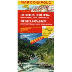 Marco Polo Pyreneje, Costa Brava 1:300 000 automapa