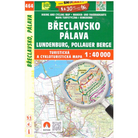 SHOCart 464 Břeclavsko, Pálava 1:40 000 turistická mapa