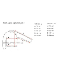 _Direct Alpine Alpha Active 3.0 ocean anthracite panska izolacni vetruodolna bunda zmereno