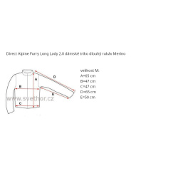 _Direct Alpine Furry Long Lady 2.0 orchid (silent hills) damske triko Merino zmereno