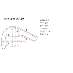 _Direct Alpine Dru Light navy/mango panska lehka outdoorova vetruvzdorna bunda DWR zmereno