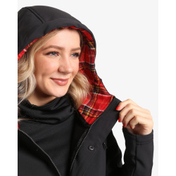 Kilpi Lasika-W cerna WL0136 damsky vodeodolny softshellovy zatepleny kabat 4