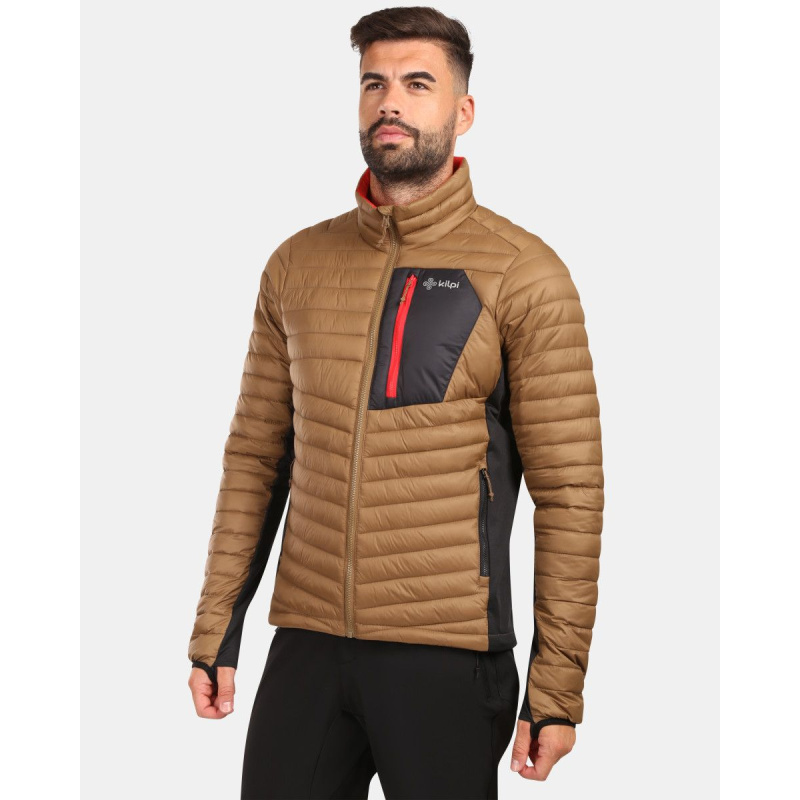 Kilpi Actis-M hneda ZM0126KI panska lehka prosivana bunda se vsadkami DWR