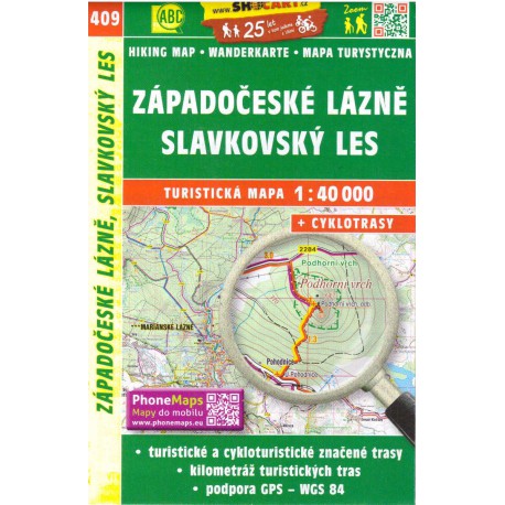SHOCart 409 Západočeské lázně, Slavkovský les 1:40 000 turistická mapa