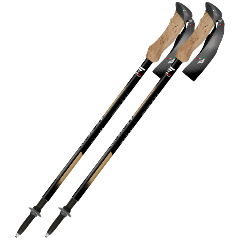 Fizan Compact Tech třídílné trekové hole bez odpružení beige 100471