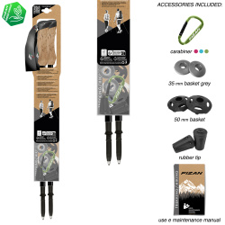 Fizan Compact Tech třídílné trekové hole bez odpružení beige 100471 3