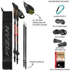 Fizan NW Revolution Pro red tridilne hole 2v1 - nordic walking, trekove bez odpruzeni 4