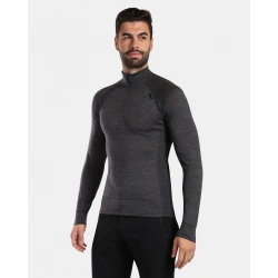 Kilpi Jager M tmave seda WM0501KIDGY panske triko dlouhy rukav 100 Merino vlna