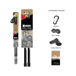 Fizan NW Speed dvoudilne nordic walking hole bez odpruzeni yellow 3