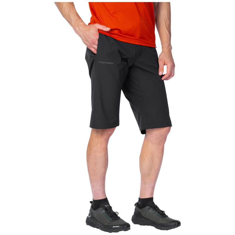 Hannah Binders Shorts anthracite panske funkcni outdoorove kratasy