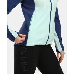 Kilpi Baleo-W mentolova 1L0114KIMNT damska lehka sbalitelni softshellova bunda s kapuci 2