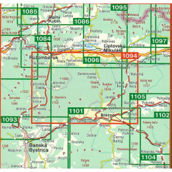 SHOCart 1094 Nizke tatry chopok 50 000 oblast