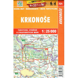 SHOCart 721 Krkonose 25 000 turisticka cykloturisticka lyzarska mapa1