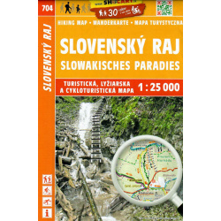 SHOCart 704 Slovensky raj 25 000 turisticka mapa