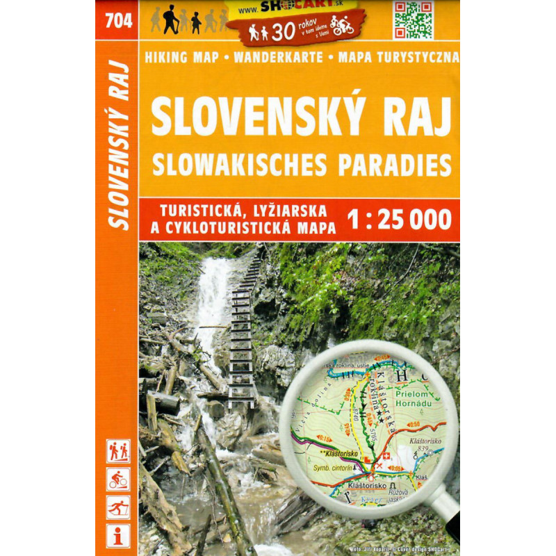 SHOCart 704 Slovensky raj 25 000 turisticka mapa