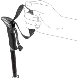 Leki Makalu FX Carbon AS odpruzene skladaci trekove hole prodlouzeny uchop 3