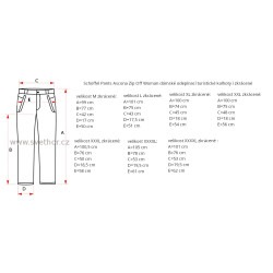 _Schoffel Ascona Zip Off Woman sede damske odepinaci turisticke kalhoty i zkracene zmereno