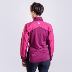 Progress Tarja fuchsie/ostruzina damska hybridni bunda s merino vlnou DWR 4