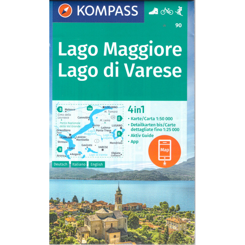 Kompas 90 Lago Maggiore Lago di Varese 50 000