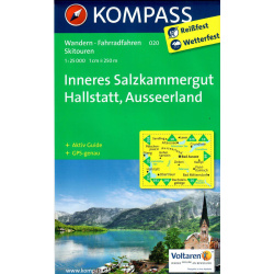 Kompas 020 Inneres Salzkammergut Hallstatt Auseerland mapa