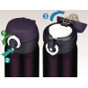 Thermos Motion JNL 600 ml mobilni termohrnek cerna cernofialova 130031 4