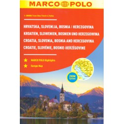 Marco Polo Chorvatsko, Slovinsko, Bosna a Hercegovina 1:300 000 autoatlas