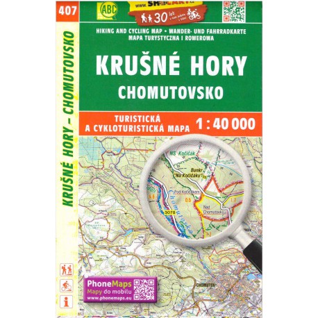 SHOCart 407 Krušné hory, Chomutovsko 1:40 000 turistická mapa