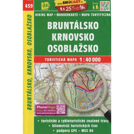 SHOCart 459 Bruntálsko, Krnovsko, Osoblažsko 1:40 000 turistická mapa