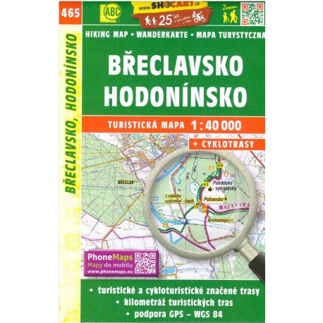 SHOCart 465 Břeclavsko, Hodonínsko 1:40 000 turistická mapa
