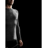 R2 ATF001B Base grey black melange panske funkcni termo triko dlouhy rukav 1