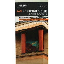 TERRAIN 449 Střední Kréta 1:100 000 turistická mapa