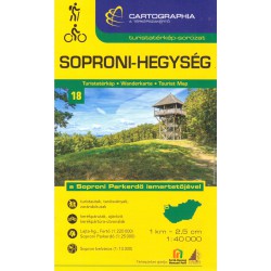 Cartographia Soproni-Hegység 1:40 000 turistická mapa