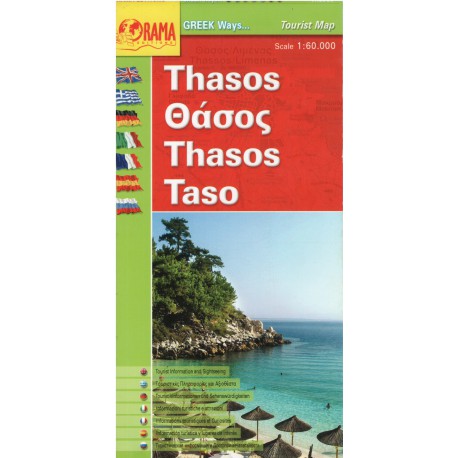 ORAMA Thasos 1:60 000 turistická mapa