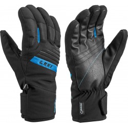 Leki Space GTX black-cyan pánské lyžařské rukavice