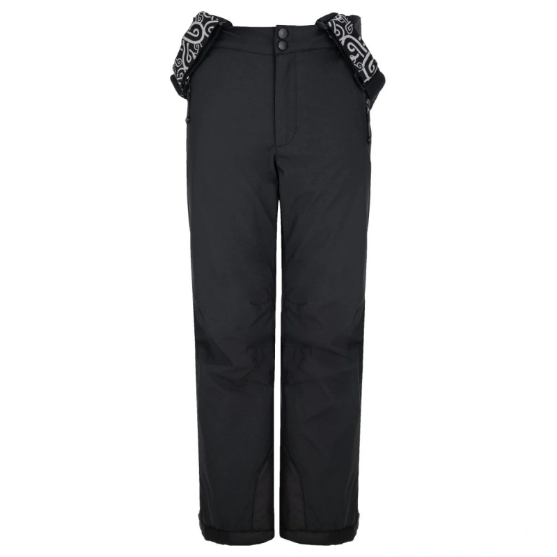 Kilpi Gabone Junior cerna SJ0403KIBLK detske zimni vodeodolne lyzarske kalhoty