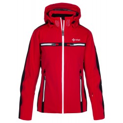 Kilpi Hattori-W červená dámská nepromokavá zimní lyžařská technická bunda