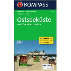 Kompass 739 Ostseeküste  1:50 000 turistická mapa