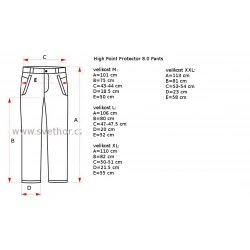 _High Point Protector 80 Pants black panske nepromokave kalhoty Pertex Shield 3L zmereno