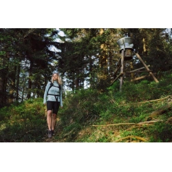 Husky Alou L faded mint damska funkcni sportovni mikina celorozepinaci Merino vlna 4