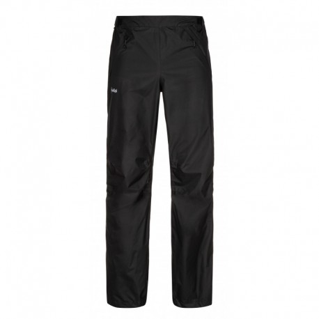 Kilpi Alpin-U černá unisex lehké sbalitelné nepromokavé kalhoty