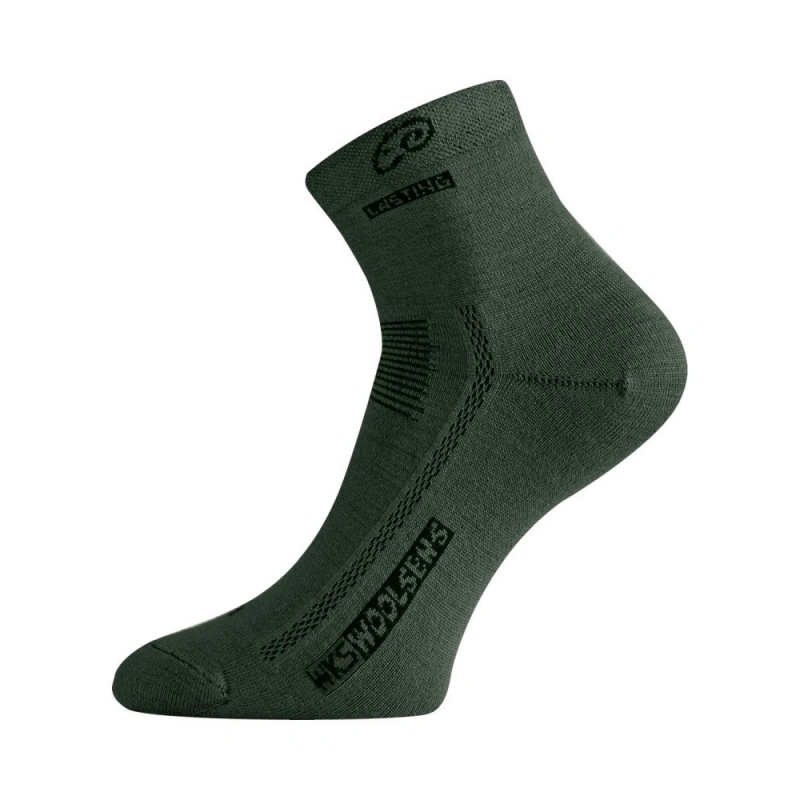 Lasting WKS 620 tmave zelena tenci trekove Merino ponozky 